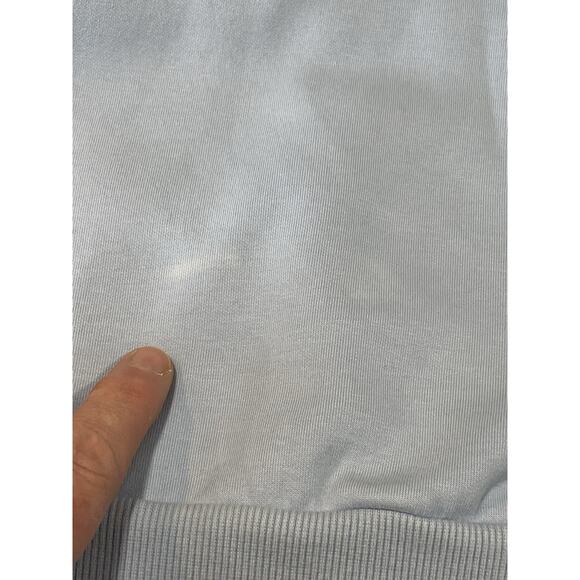 Rhinestone Sp5der Men's Pullover Hoodie Size Small Baby Blue Front Pouch - Picture 16 of 16